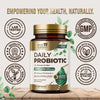 Probiotics 60 Billion CFU + 10 Strains - Daily Probiotic for Immune, Digestive & Gut Support, Prebiotics and Probiotics Supports Occasional Constipation, Gas & Bloating for Women & Men - 120 Capsules