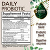 Probiotics 60 Billion CFU + 10 Strains - Daily Probiotic for Immune, Digestive & Gut Support, Prebiotics and Probiotics Supports Occasional Constipation, Gas & Bloating for Women & Men - 120 Capsules