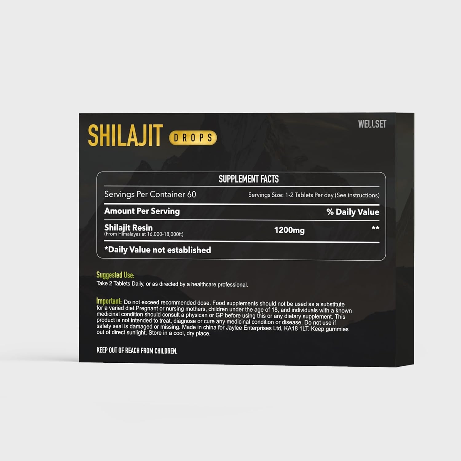 Shilajit Tablets 36,000Mg | 100% Natural Himalayan Shilajit, Rich in Fulvic Acid, Iron & Calcium | Natural Energy, Immune & Mental Clarity Support | 60 Tablets for Men & Women